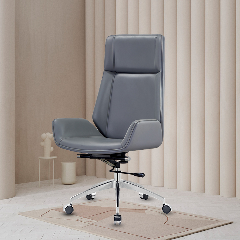 High Back Swivel Leather Office Chair