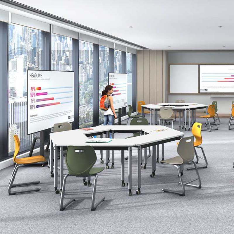 School Movable Desks And Chairs